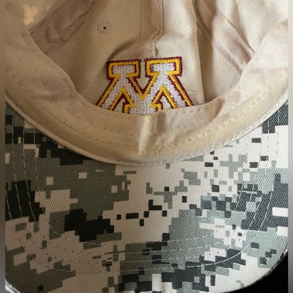 U of M Logo Unisex Pixelated Camouflage Baseball Cap, Cotton, Adj Close; OSFM - Picture 5 of 6